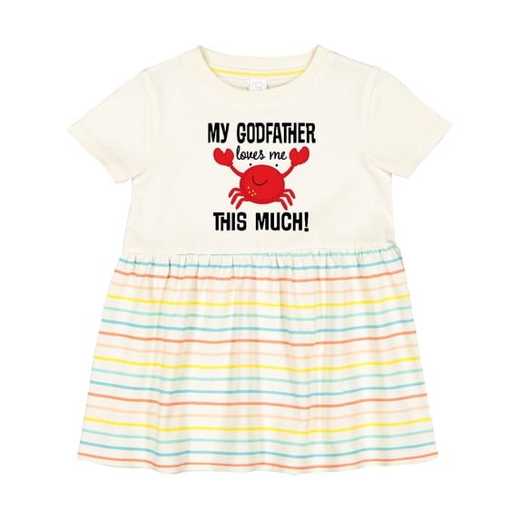Inktastic My Godfather Loves Me Godchild Girls Baby Dress