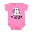 thumbnail image 1 of Inktastic My Godfather Loves Me Godson Bear Boys or Girls Baby Bodysuit, 1 of 5