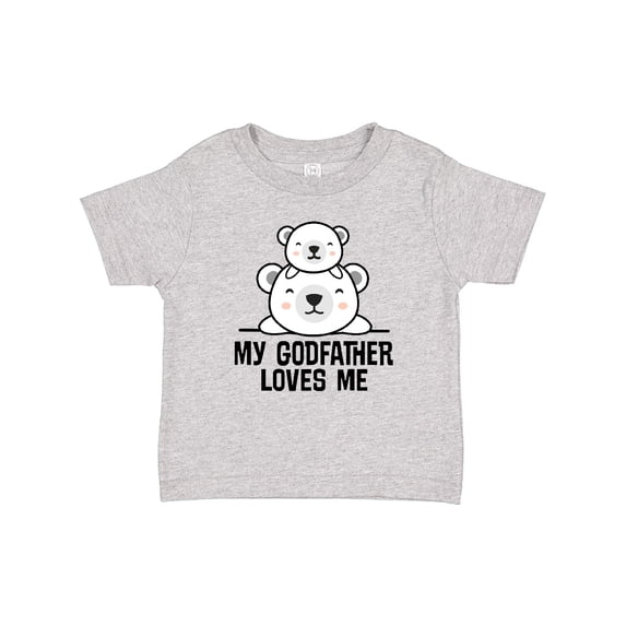 Inktastic My Godfather Loves Me Godson Bear Boys or Girls Baby T-Shirt