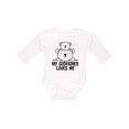 thumbnail image 1 of Inktastic My Godfather Loves Me Godson Bear Boys or Girls Long Sleeve Baby Bodysuit, 1 of 5