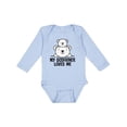 thumbnail image 1 of Inktastic My Godfather Loves Me Godson Bear Boys or Girls Long Sleeve Baby Bodysuit, 1 of 5