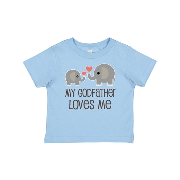 Inktastic My Godfather Loves Me Godson Boys or Girls Baby T-Shirt