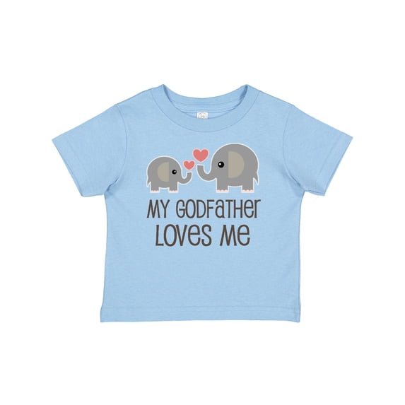 Inktastic My Godfather Loves Me Godson Boys or Girls Baby T-Shirt
