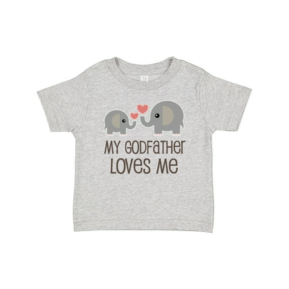 Inktastic My Godfather Loves Me Godson Boys or Girls Baby T-Shirt