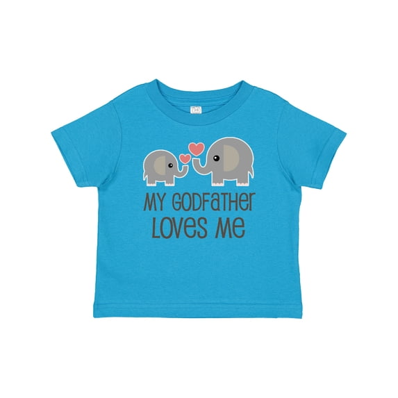Inktastic My Godfather Loves Me Godson Boys or Girls Baby T-Shirt