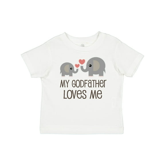 Inktastic My Godfather Loves Me Godson Boys or Girls Baby T-Shirt