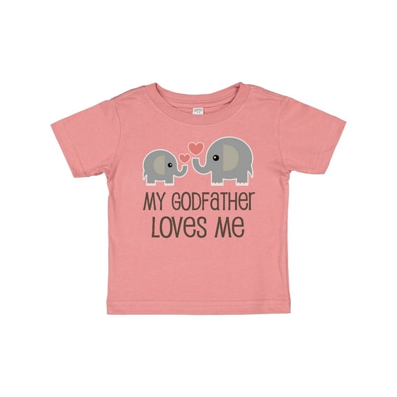 Inktastic My Godfather Loves Me Godson Boys or Girls Baby T-Shirt
