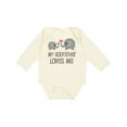 thumbnail image 1 of Inktastic My Godfather Loves Me Godson Boys or Girls Long Sleeve Baby Bodysuit, 1 of 5