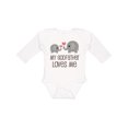 thumbnail image 1 of Inktastic My Godfather Loves Me Godson Boys or Girls Long Sleeve Baby Bodysuit, 1 of 5