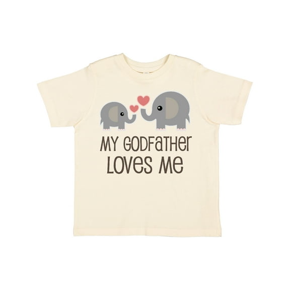Inktastic My Godfather Loves Me Godson Boys or Girls Toddler T-Shirt