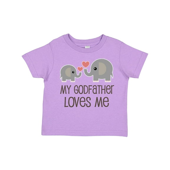Inktastic My Godfather Loves Me Godson Boys or Girls Toddler T-Shirt