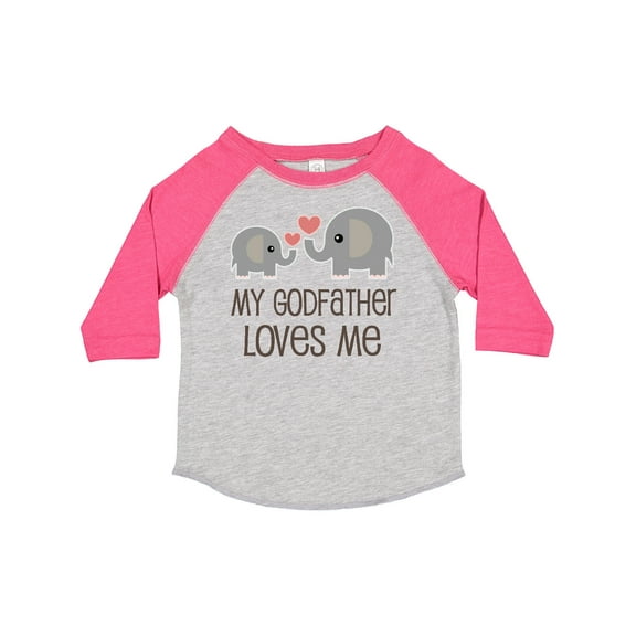 Inktastic My Godfather Loves Me Godson Boys or Girls Toddler T-Shirt