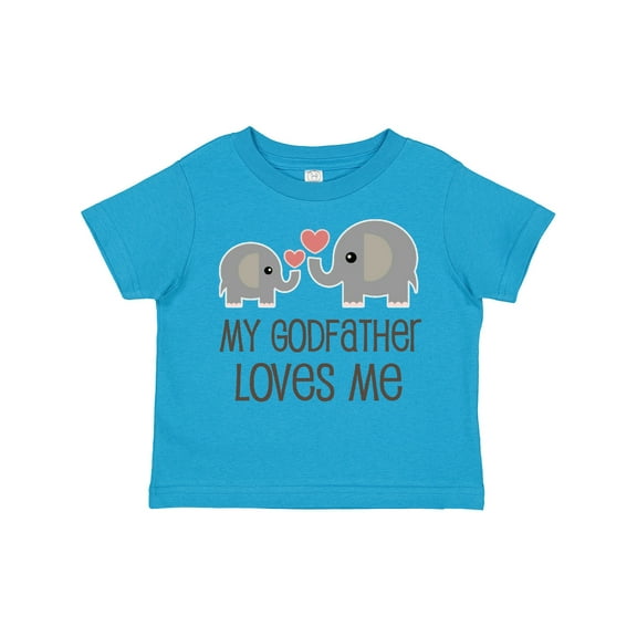 Inktastic My Godfather Loves Me Godson Boys or Girls Toddler T-Shirt