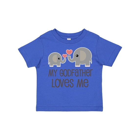 Inktastic My Godfather Loves Me Godson Boys or Girls Toddler T-Shirt