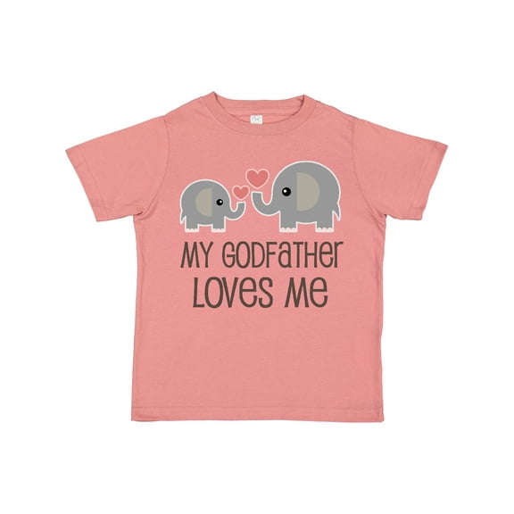 Inktastic My Godfather Loves Me Godson Boys or Girls Toddler T-Shirt