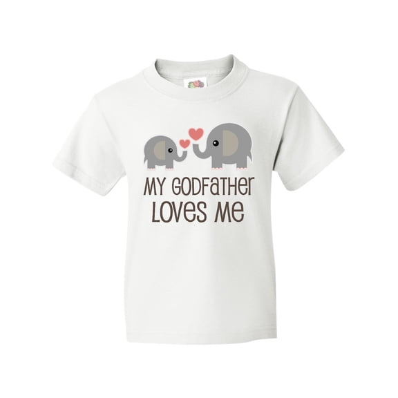 Inktastic My Godfather Loves Me Godson Gift Youth T-Shirt