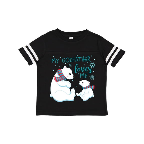 Inktastic My Godfather Loves Me- cute polar bears Boys or Girls Toddler T-Shirt