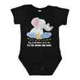 thumbnail image 1 of Inktastic My Godfather Loves Me to the Moon and Back Elephant Family Boys or Girls Baby Bodysuit, 1 of 5