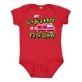thumbnail image 1 of Inktastic My Godfather is a Firefighter with Fire Truck Boys or Girls Baby Bodysuit, 1 of 5