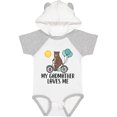 thumbnail image 1 of Inktastic My Godmother Loves Me Bear Boys or Girls Baby Bodysuit, 1 of 5