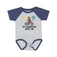 thumbnail image 1 of Inktastic My Godmother Loves Me Bear Boys or Girls Baby Bodysuit, 1 of 5