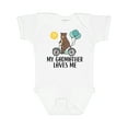 thumbnail image 1 of Inktastic My Godmother Loves Me Bear Boys or Girls Baby Bodysuit, 1 of 5