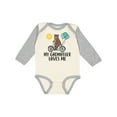 thumbnail image 1 of Inktastic My Godmother Loves Me Bear Boys or Girls Long Sleeve Baby Bodysuit, 1 of 5