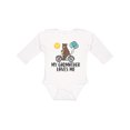 thumbnail image 1 of Inktastic My Godmother Loves Me Bear Boys or Girls Long Sleeve Baby Bodysuit, 1 of 5
