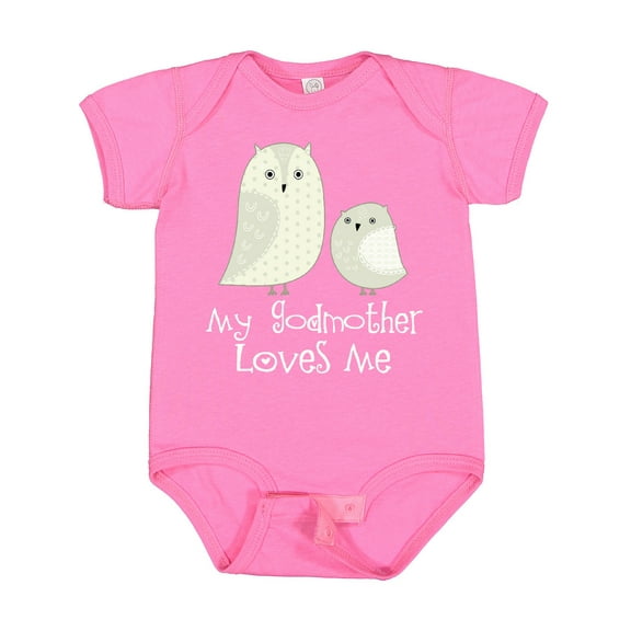 Inktastic My Godmother Loves Me Boys or Girls Baby Bodysuit