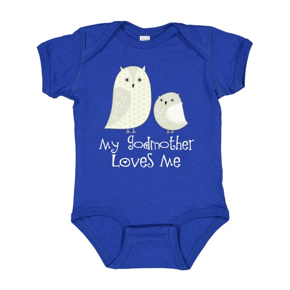 Inktastic My Godmother Loves Me Boys or Girls Baby Bodysuit