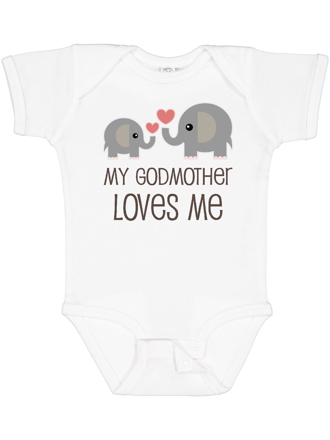 Inktastic My Godmother Loves Me Boys or Girls Baby Bodysuit
