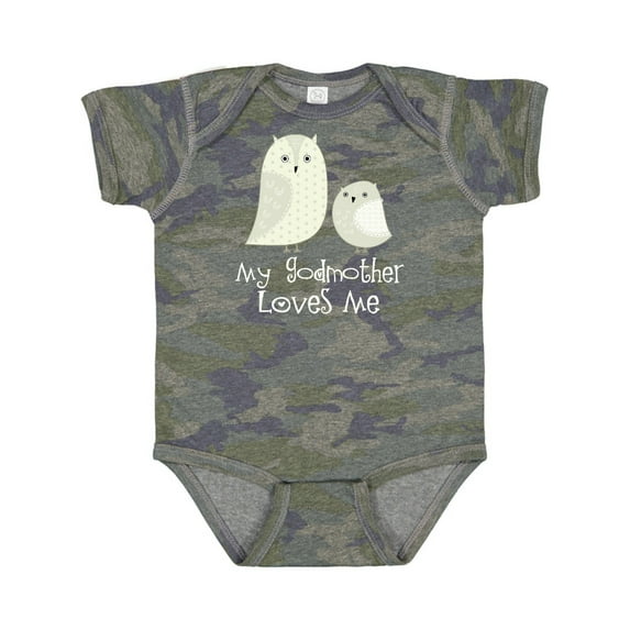 Inktastic My Godmother Loves Me Boys or Girls Baby Bodysuit