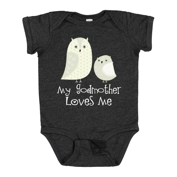 Inktastic My Godmother Loves Me Boys or Girls Baby Bodysuit