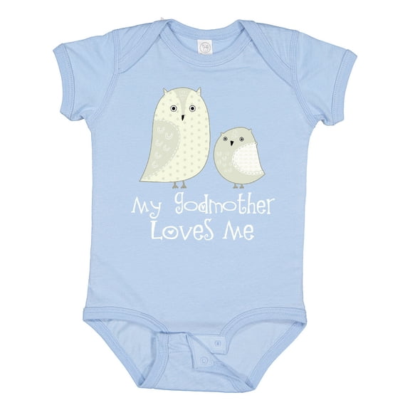 Inktastic My Godmother Loves Me Boys or Girls Baby Bodysuit