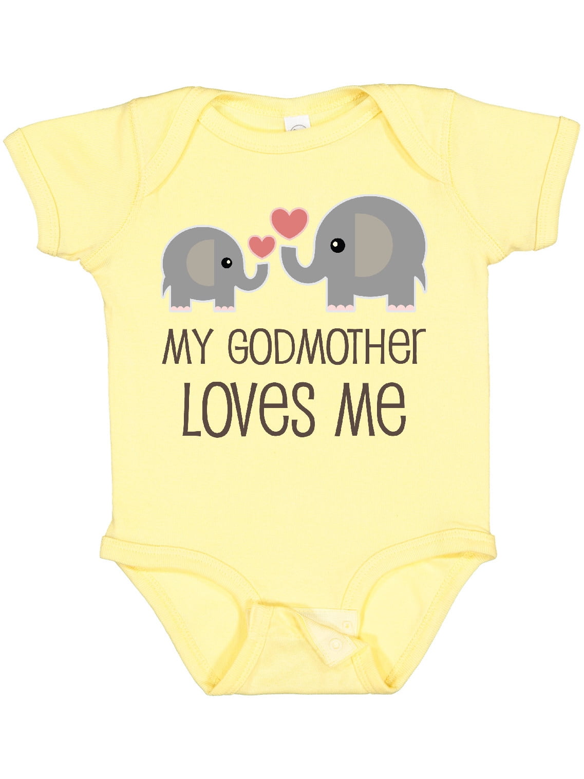 Inktastic My Godmother Loves Me Boys or Girls Baby Bodysuit