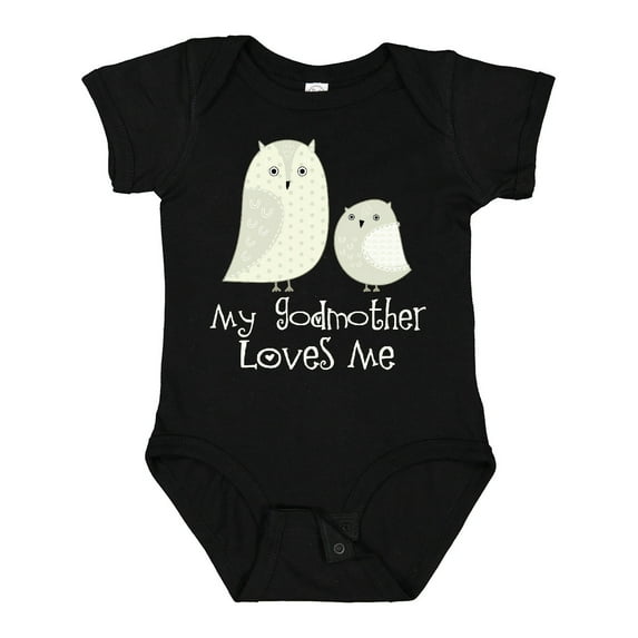 Inktastic My Godmother Loves Me Boys or Girls Baby Bodysuit