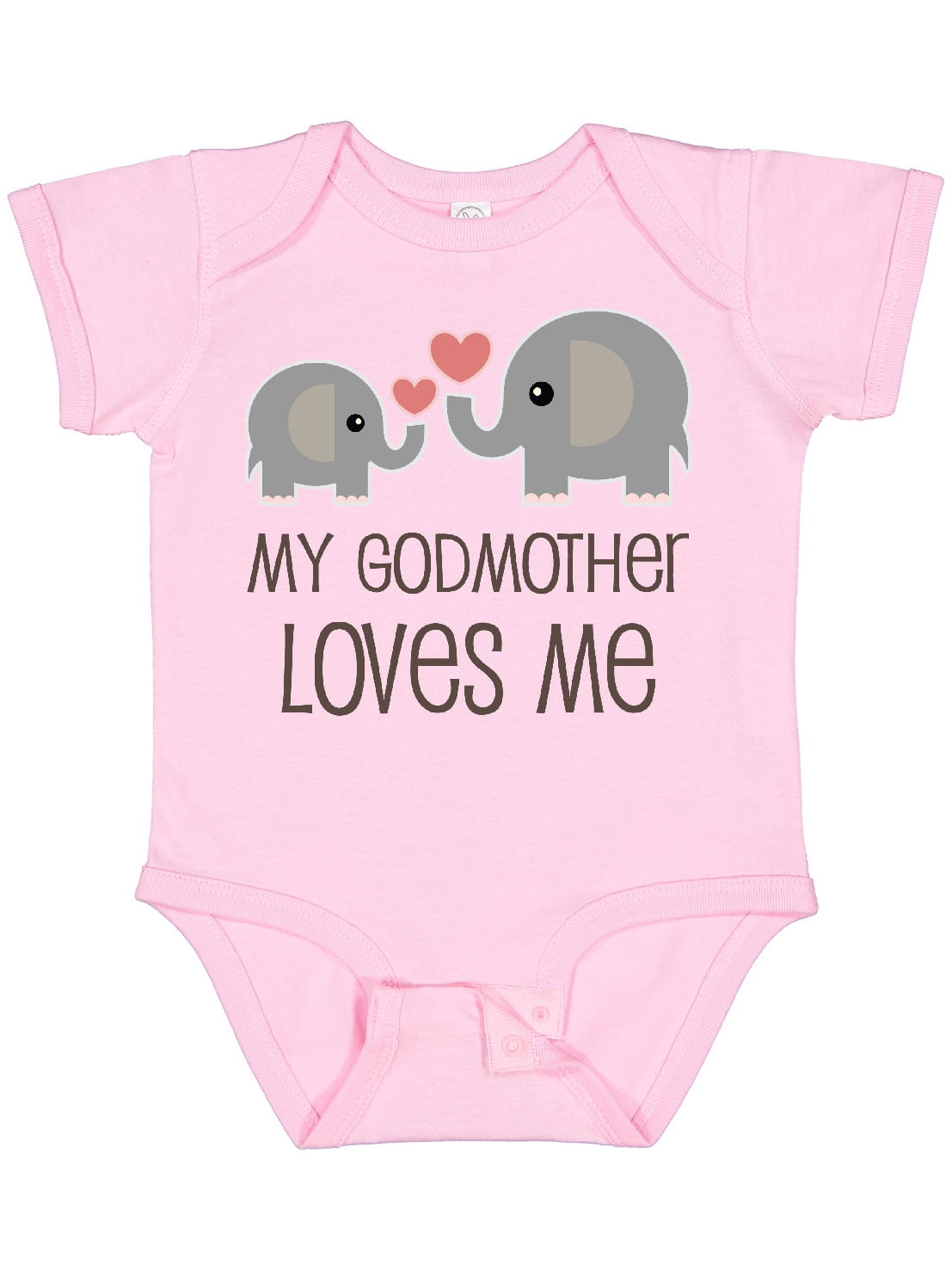 Inktastic My Godmother Loves Me Boys or Girls Baby Bodysuit