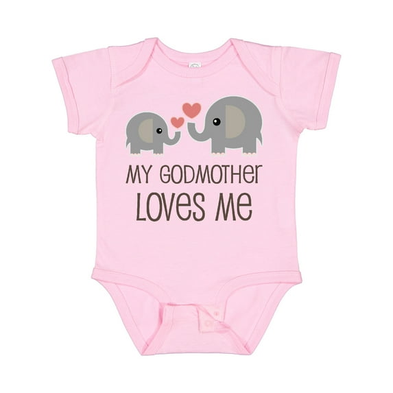Inktastic My Godmother Loves Me Boys or Girls Baby Bodysuit