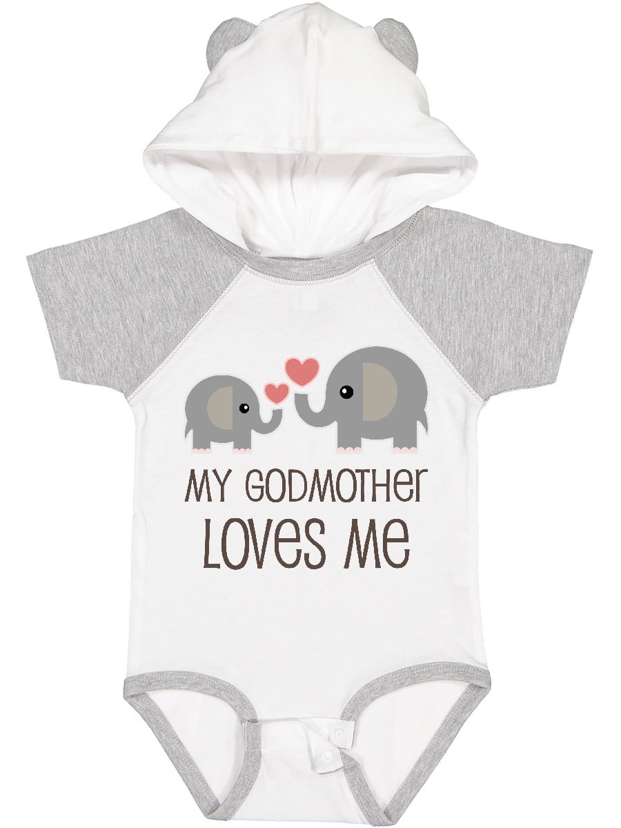 Inktastic My Godmother Loves Me Boys or Girls Baby Bodysuit