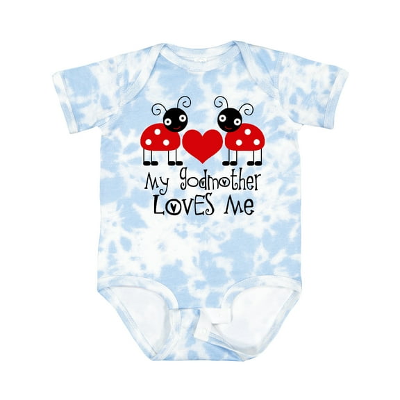 Inktastic My Godmother Loves Me Boys or Girls Baby Bodysuit
