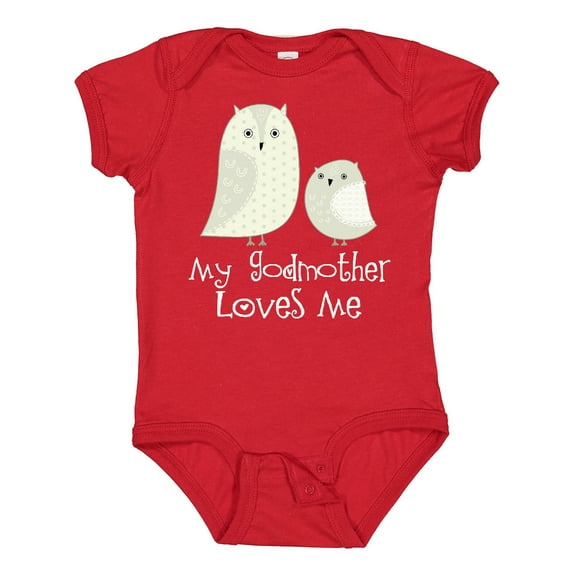 Inktastic My Godmother Loves Me Boys or Girls Baby Bodysuit
