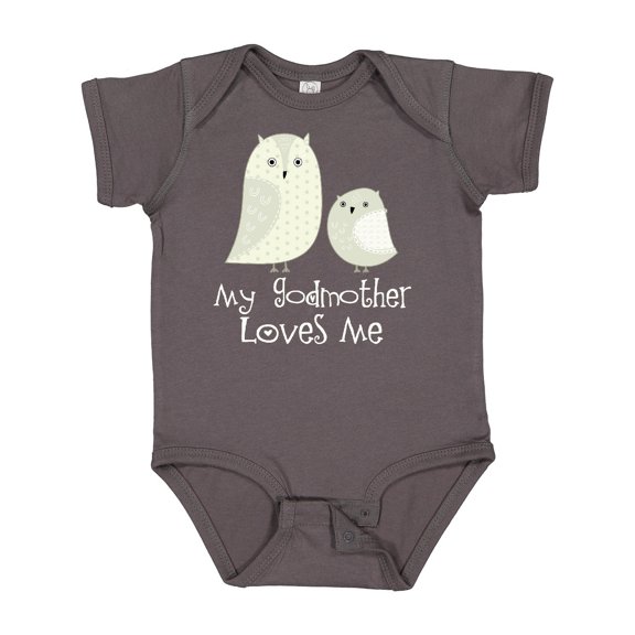 Inktastic My Godmother Loves Me Boys or Girls Baby Bodysuit