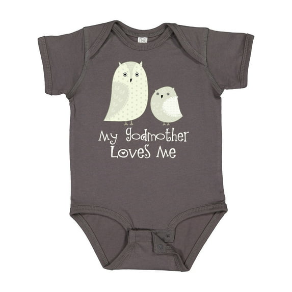 Inktastic My Godmother Loves Me Boys or Girls Baby Bodysuit