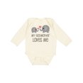 thumbnail image 1 of Inktastic My Godmother Loves Me Boys or Girls Long Sleeve Baby Bodysuit, 1 of 5
