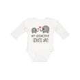 thumbnail image 1 of Inktastic My Godmother Loves Me Boys or Girls Long Sleeve Baby Bodysuit, 1 of 5