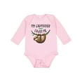 thumbnail image 1 of Inktastic My Godmother Loves Me Cute Sloth and Baby Boys or Girls Long Sleeve Baby Bodysuit, 1 of 5