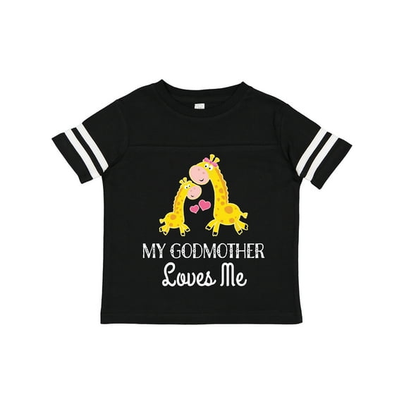 Inktastic My Godmother Loves Me Giraffe Boys or Girls Toddler T-Shirt