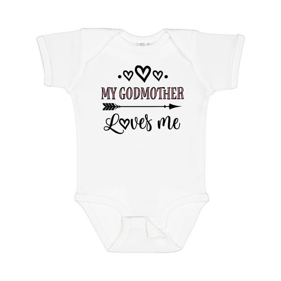 Inktastic My Godmother Loves Me Girls Girls Baby Bodysuit