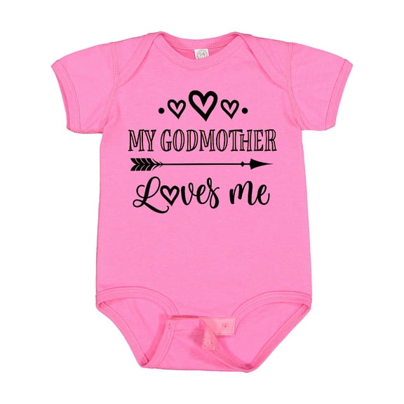 Inktastic My Godmother Loves Me Girls Girls Baby Bodysuit