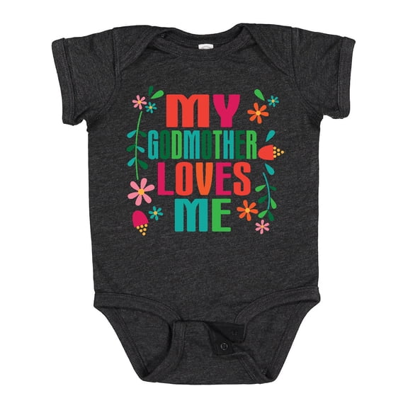 Inktastic My Godmother Loves Me Girls Girls Baby Bodysuit